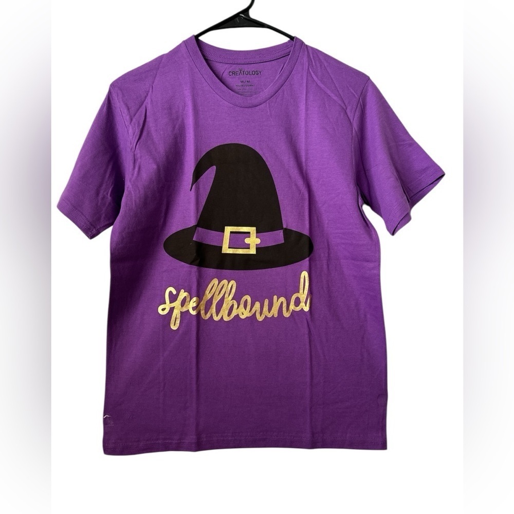 Purple Teen Halloween Short Sleeves Medium Tshirt